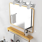 Applique murale moderne en acier inoxydable pour salle de bain, à intensité variable, LED