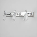 Applique murale moderne en acier inoxydable pour salle de bain, à intensité variable, LED