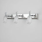 Applique murale moderne en acier inoxydable pour salle de bain, à intensité variable, LED