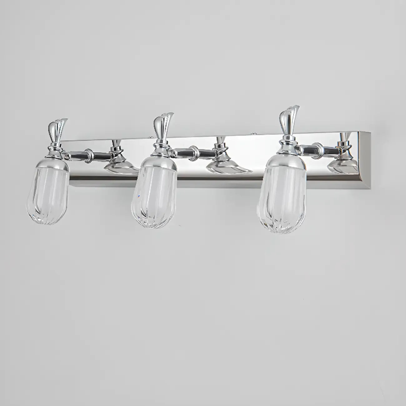 Applique murale moderne en acier inoxydable pour salle de bain, à intensité variable, LED