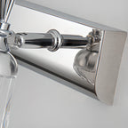 Applique murale moderne en acier inoxydable pour salle de bain, à intensité variable, LED