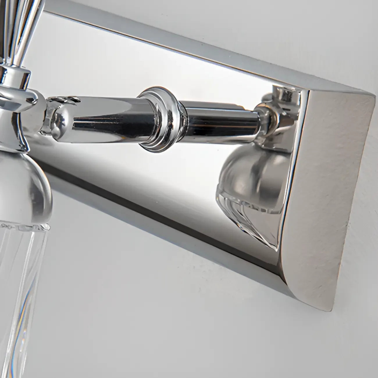 Applique murale moderne en acier inoxydable pour salle de bain, à intensité variable, LED