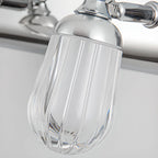 Applique murale moderne en acier inoxydable pour salle de bain, à intensité variable, LED