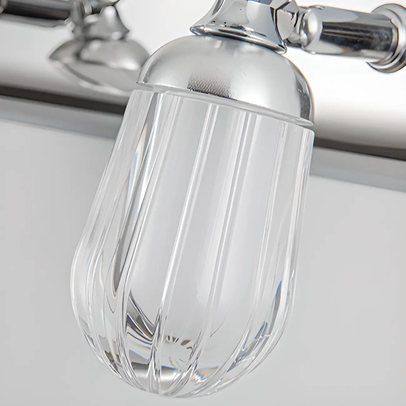 Applique murale moderne en acier inoxydable pour salle de bain, à intensité variable, LED