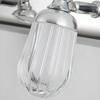 Applique murale moderne en acier inoxydable pour salle de bain, à intensité variable, LED