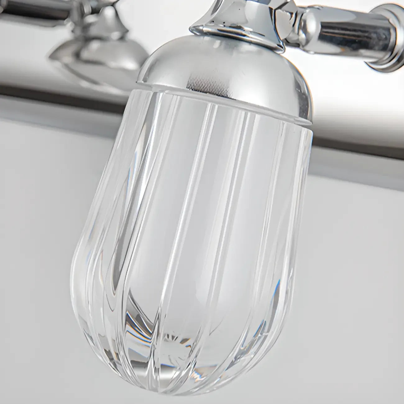 Applique murale moderne en acier inoxydable pour salle de bain, à intensité variable, LED