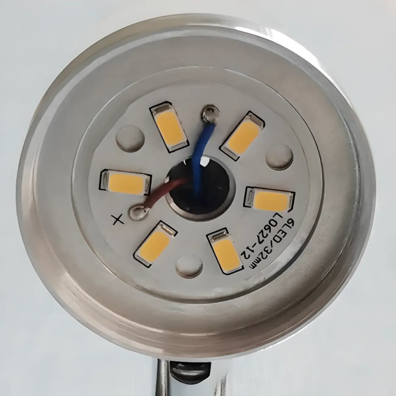 Applique murale moderne en acier inoxydable pour salle de bain, à intensité variable, LED