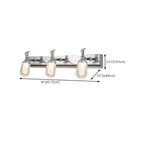 Applique murale moderne en acier inoxydable pour salle de bain, à intensité variable, LED