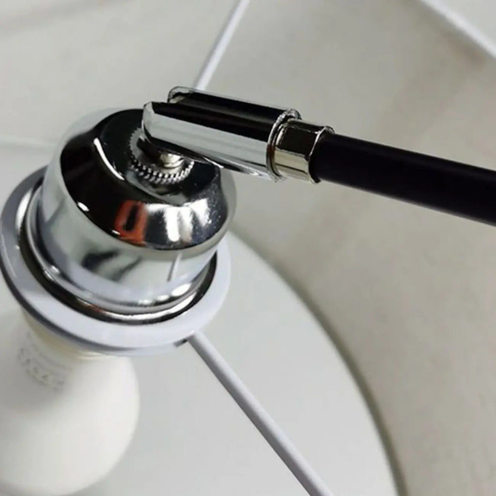 Lampadaire moderne à arc réglable avec abat-jour cylindrique pour salon