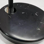 Lampadaire moderne à arc réglable avec abat-jour cylindrique pour salon