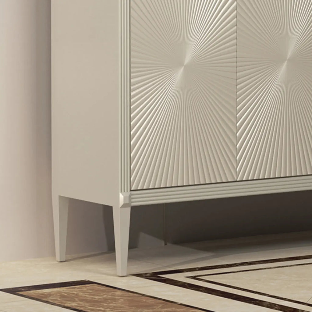 Meuble décoratif en bois beige brillant Glam Visual Effects