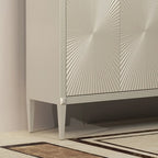 Meuble décoratif en bois beige brillant Glam Visual Effects