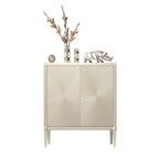 Meuble décoratif en bois beige brillant Glam Visual Effects