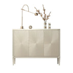 Meuble décoratif en bois beige brillant Glam Visual Effects