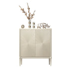 Meuble décoratif en bois beige brillant Glam Visual Effects