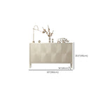Meuble décoratif en bois beige brillant Glam Visual Effects