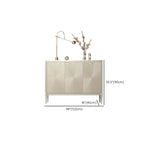 Meuble décoratif en bois beige brillant Glam Visual Effects