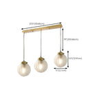 Suspension moderne en verre sculpté doré