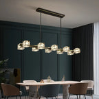 Suspension Glamour Golden Square Crystal Island