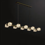 Suspension Glamour Golden Square Crystal Island