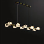 Suspension Glamour Golden Square Crystal Island
