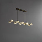 Suspension Glamour Golden Square Crystal Island