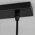 Lampadario a sospensione industriale nero in metallo per isola cucina