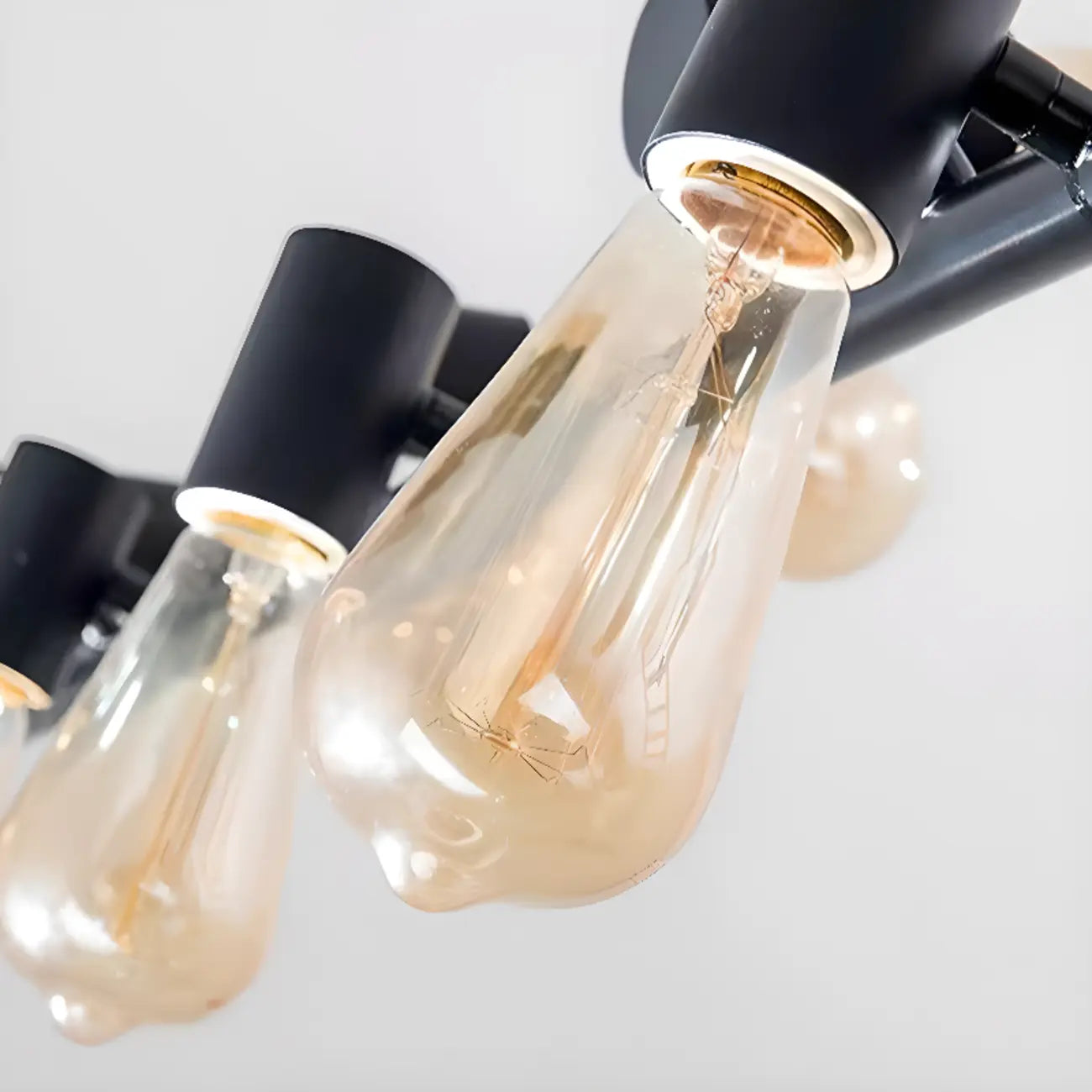 Lampadario a sospensione industriale nero in metallo per isola cucina