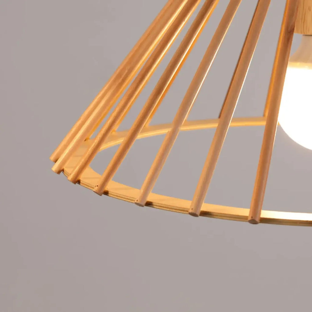 Lampadario/Sospensione da Isola da Cucina a 2 Luci, in Legno, in Stile Moderno