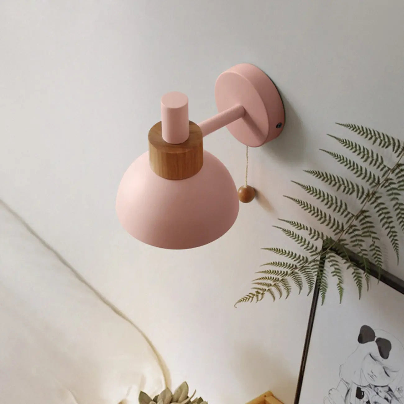 Chaînette pour applique murale moderne en forme de dôme pour miroir de salle de bain