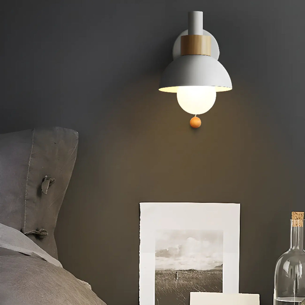 Chaînette pour applique murale moderne en forme de dôme pour miroir de salle de bain