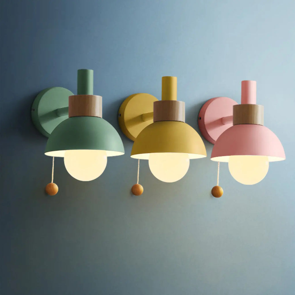 Chaînette pour applique murale moderne en forme de dôme pour miroir de salle de bain