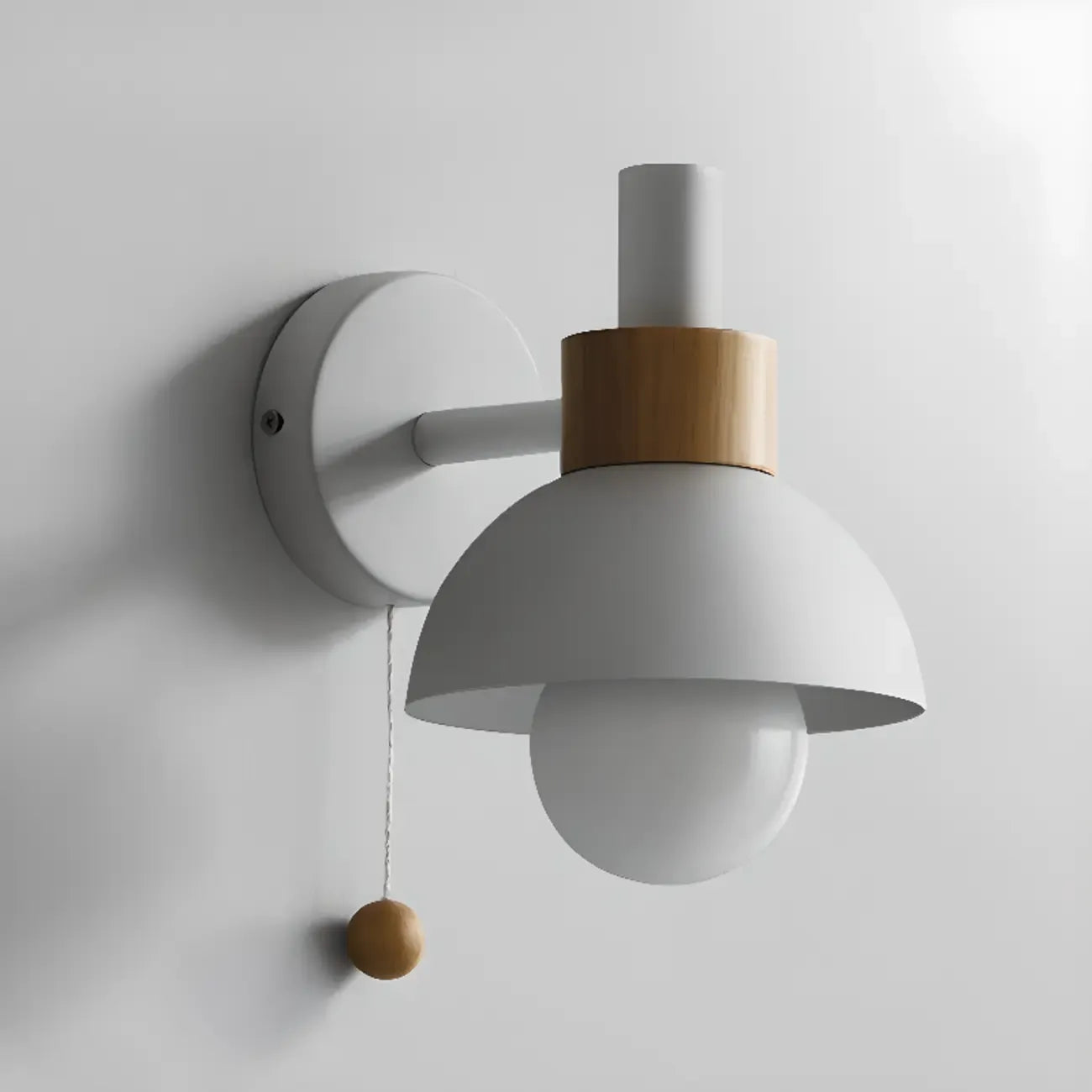 Chaînette pour applique murale moderne en forme de dôme pour miroir de salle de bain
