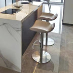 Tabourets de bar pivotants modernes réglables en similicuir