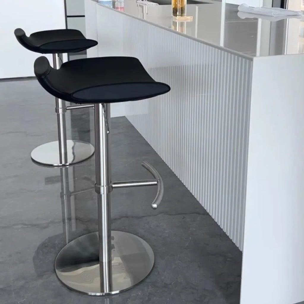 Tabourets de bar pivotants modernes réglables en similicuir