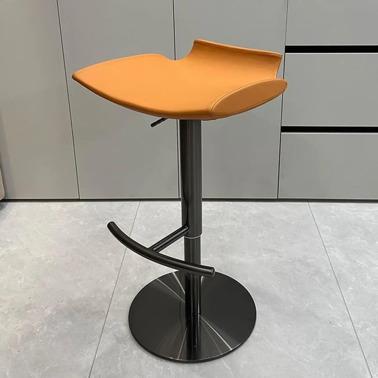 Tabourets de bar pivotants modernes réglables en similicuir