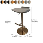 Tabourets de bar pivotants modernes réglables en similicuir