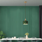 Suspension moderne en verre vert, réglable, pour cuisine/salle à manger