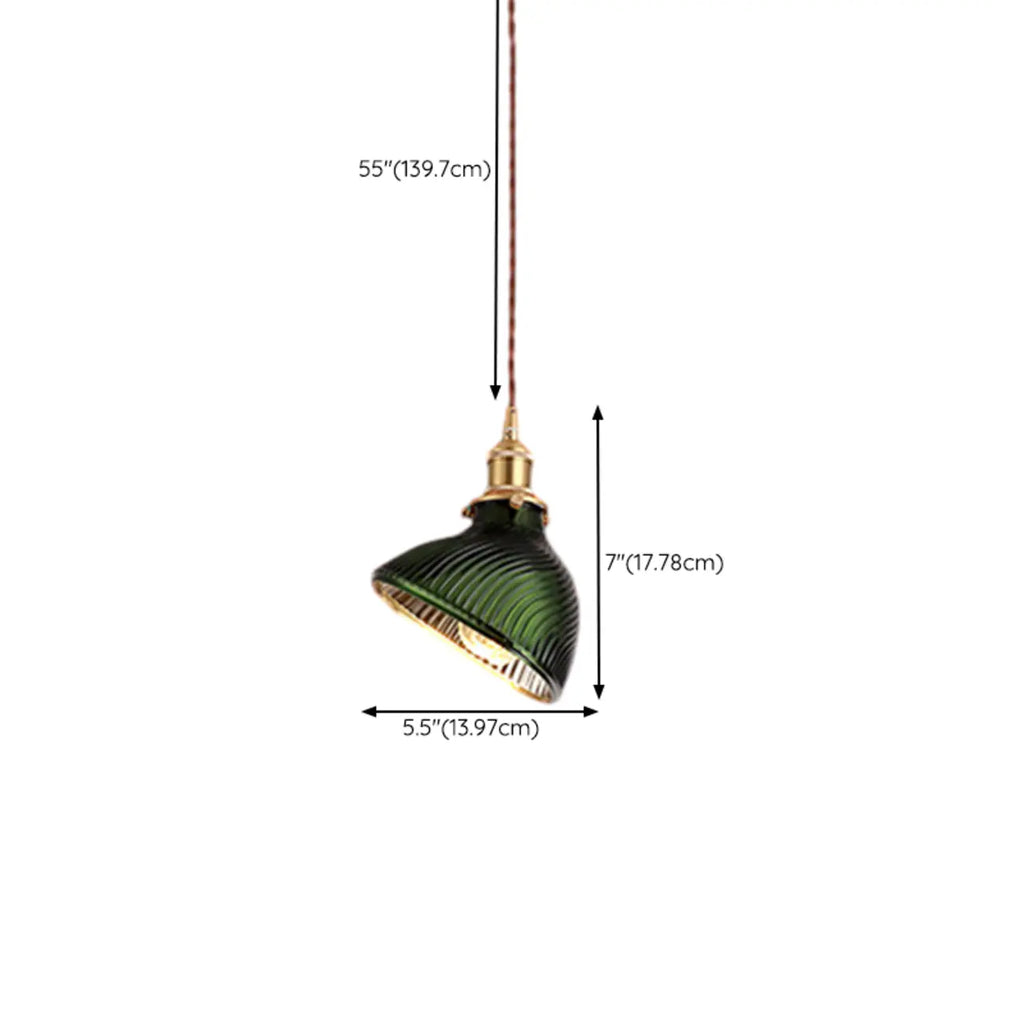Suspension moderne en verre vert, réglable, pour cuisine/salle à manger