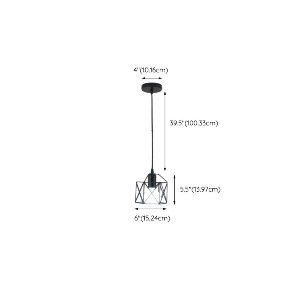 Suspension industrielle noire à 1/3 lumière pour îlot de cuisine