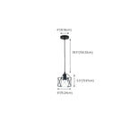 Suspension industrielle noire à 1/3 lumière pour îlot de cuisine