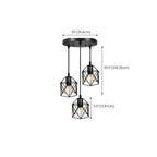 Suspension industrielle noire à 1/3 lumière pour îlot de cuisine