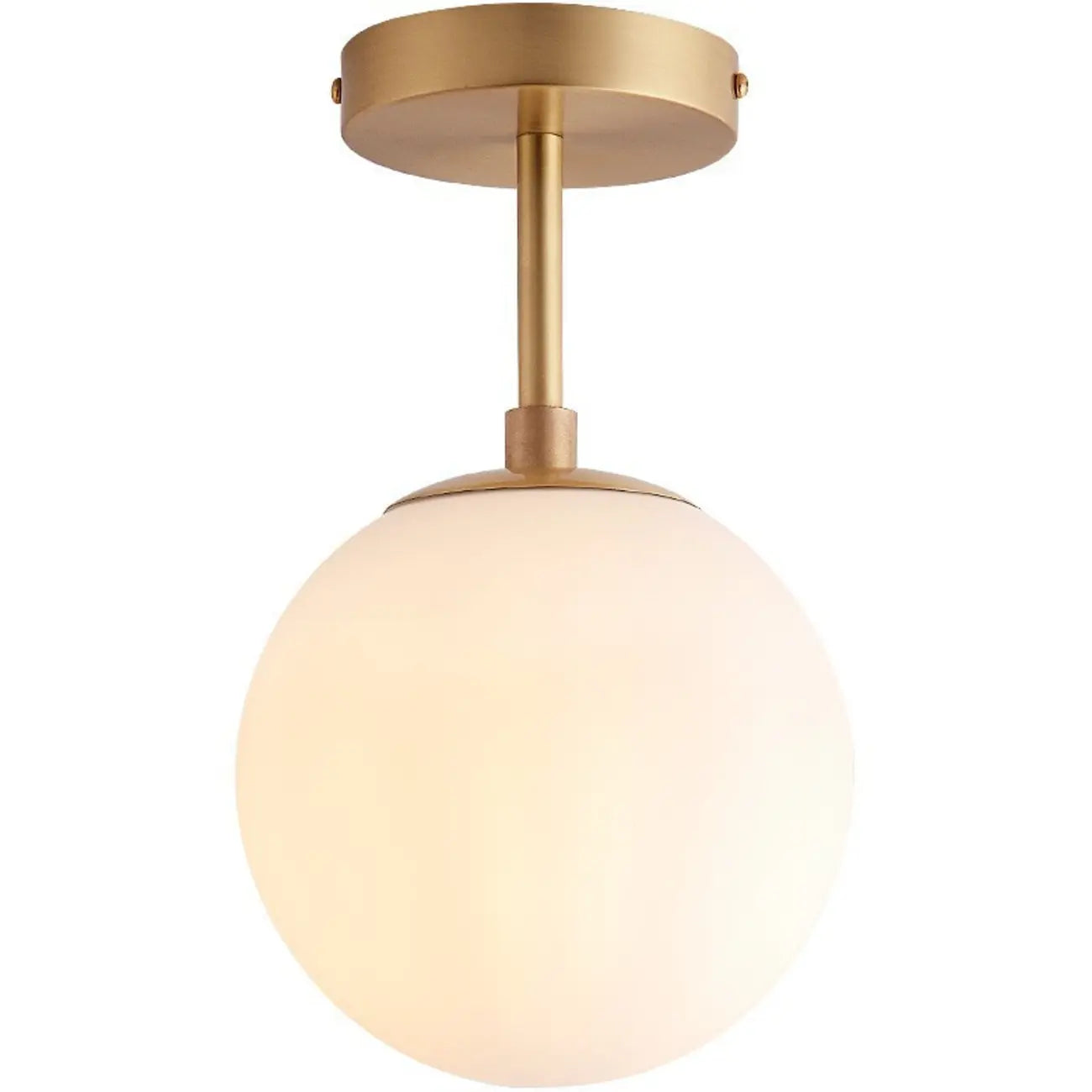 Plafonnier semi-encastré minimaliste en verre transparent globe