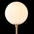 Plafonnier semi-encastré minimaliste en verre transparent globe