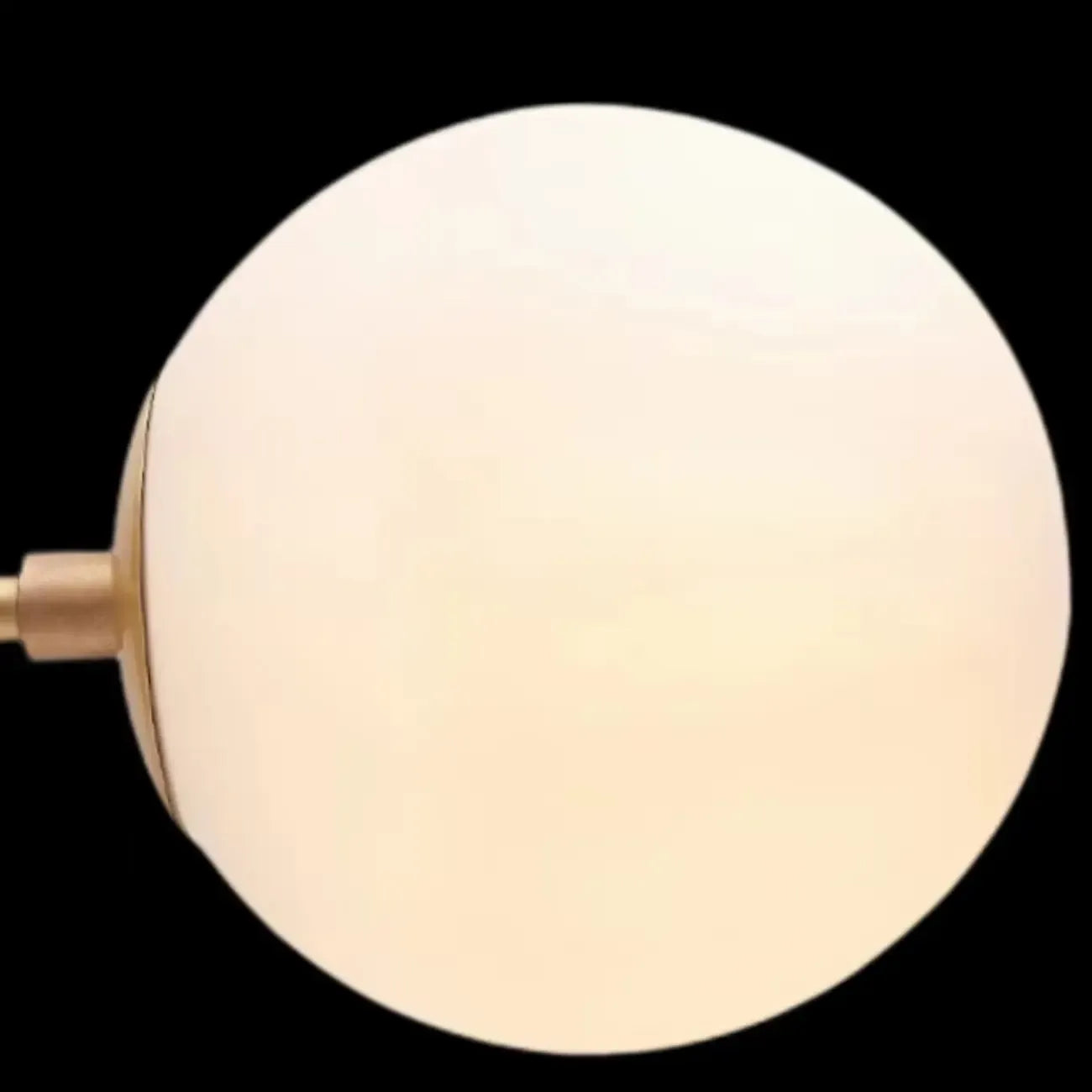Plafonnier semi-encastré minimaliste en verre transparent globe