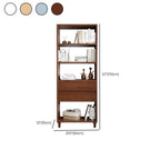 Libreria in legno da 170 cm versatile con 2 cassetti e schienale aperto