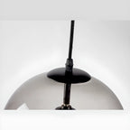 Suspension moderne à 3 lumières en sphère de verre pour îlot de cuisine