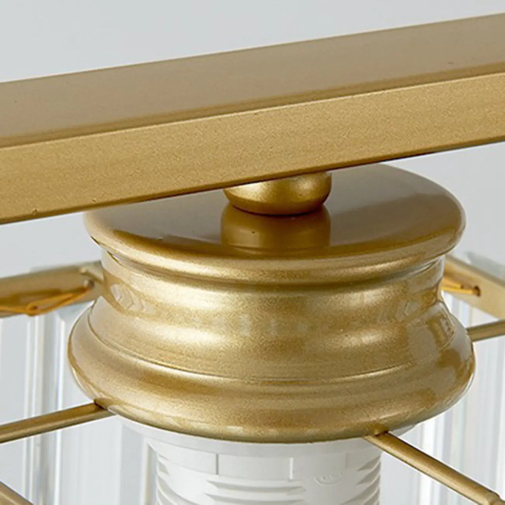 Lampadario a sospensione regolabile in metallo e cristallo con 3/4 luci per sala da pranzo