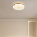Plafonnier LED circulaire doré encastré pour la décoration de chambre