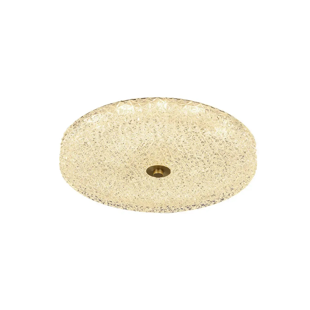 Plafonnier LED circulaire doré encastré pour la décoration de chambre